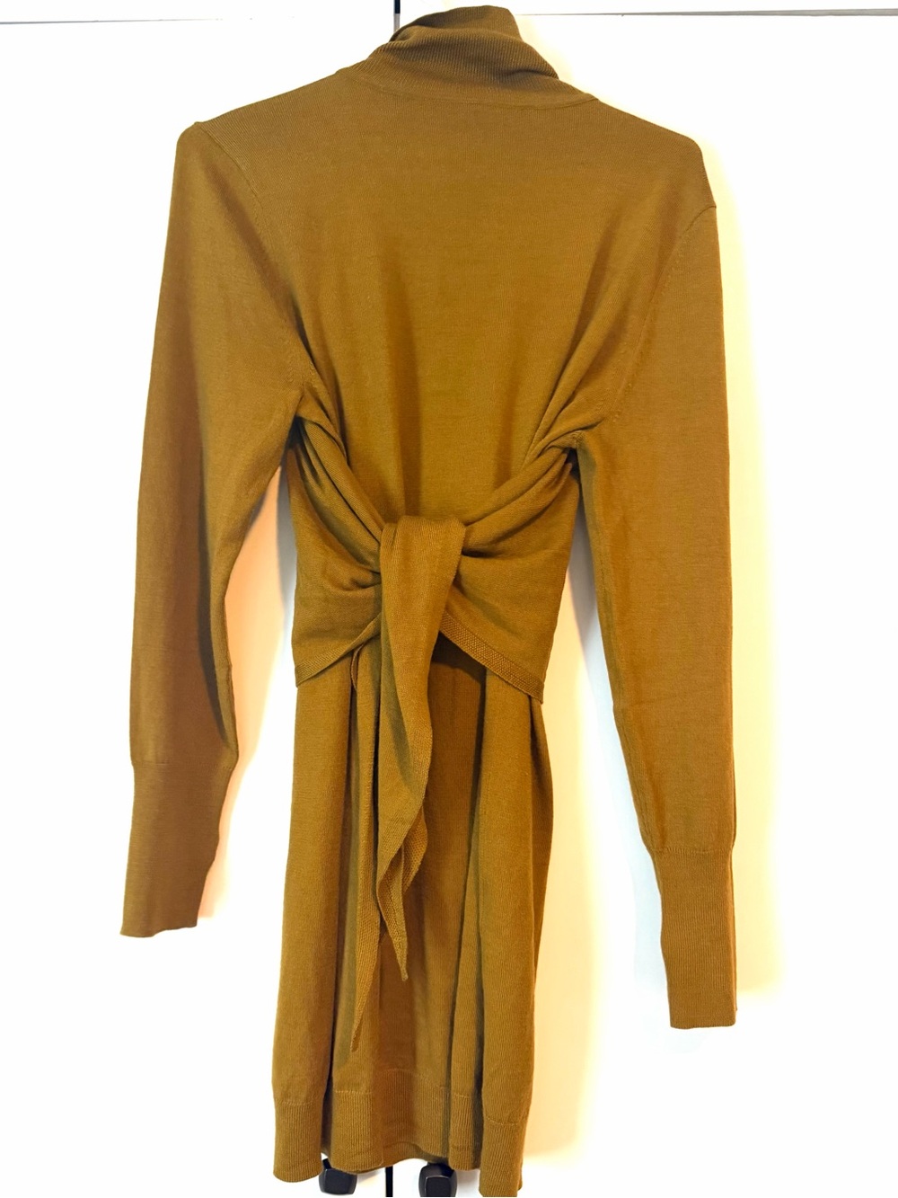 Uniqlo three-way dress in hot mustard
